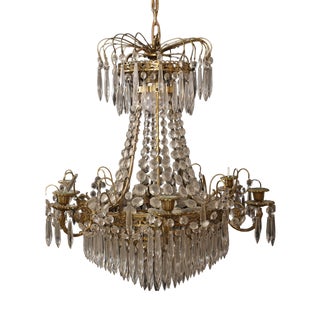 Antique Prism Chandelier, 1900 For Sale