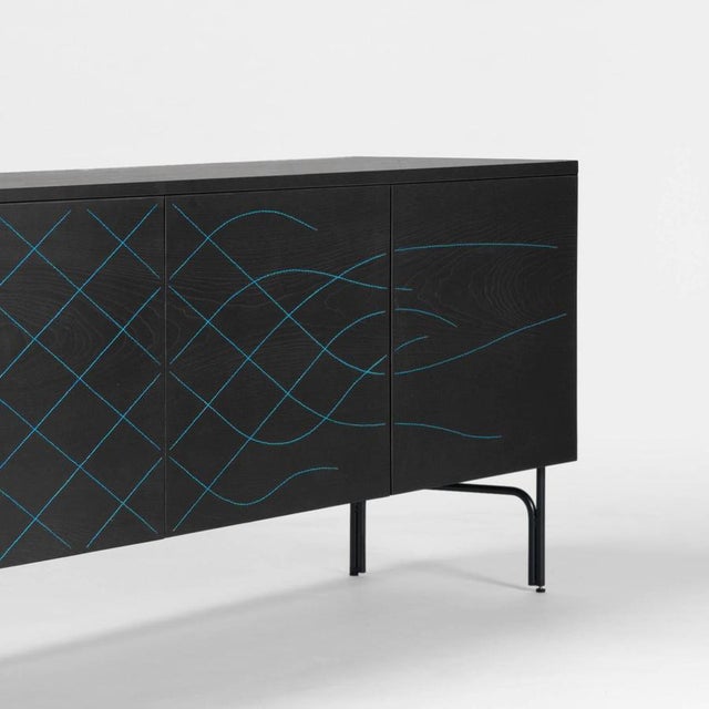 Not Yet Made - Made To Order Couture Sideboard in Stained Black Ash Wood by Färg & Blanche for BD Barcelona For Sale - Image 5 of 10