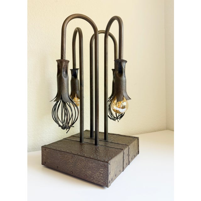 1940s Bronze Biomorphic Table Lamp For Sale - Image 11 of 14