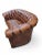 Vintage English Tufted Distressed Cognac Leather Chesterfield Sofa - Pair For Sale - Image 9 of 10