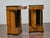 Wood Pair of 19th Century Biedermeier Bedside Cabinets, Walnut and Ebonized Columns For Sale - Image 7 of 12