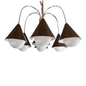 Handsome Mid-Century Modern Chandelier