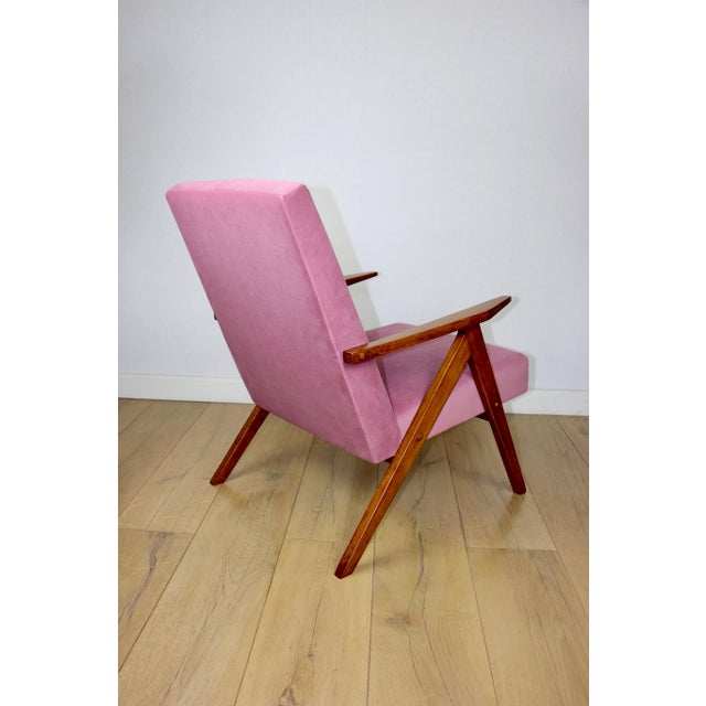 1970s Vintage B-310 Var Lounge Chair with Pink Upholstery, 1970s For Sale - Image 5 of 11