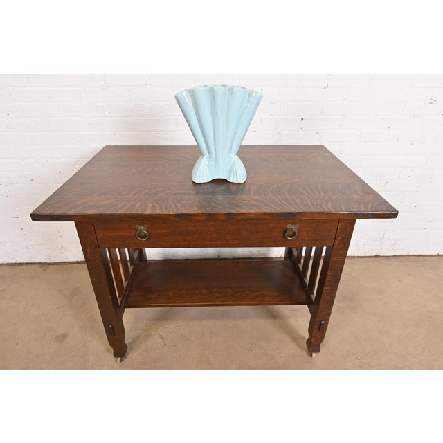 Vintage Art Deco Glazed Ceramic American Art Pottery Gladiola Vase by Brush McCoy For Sale - Image 11 of 12