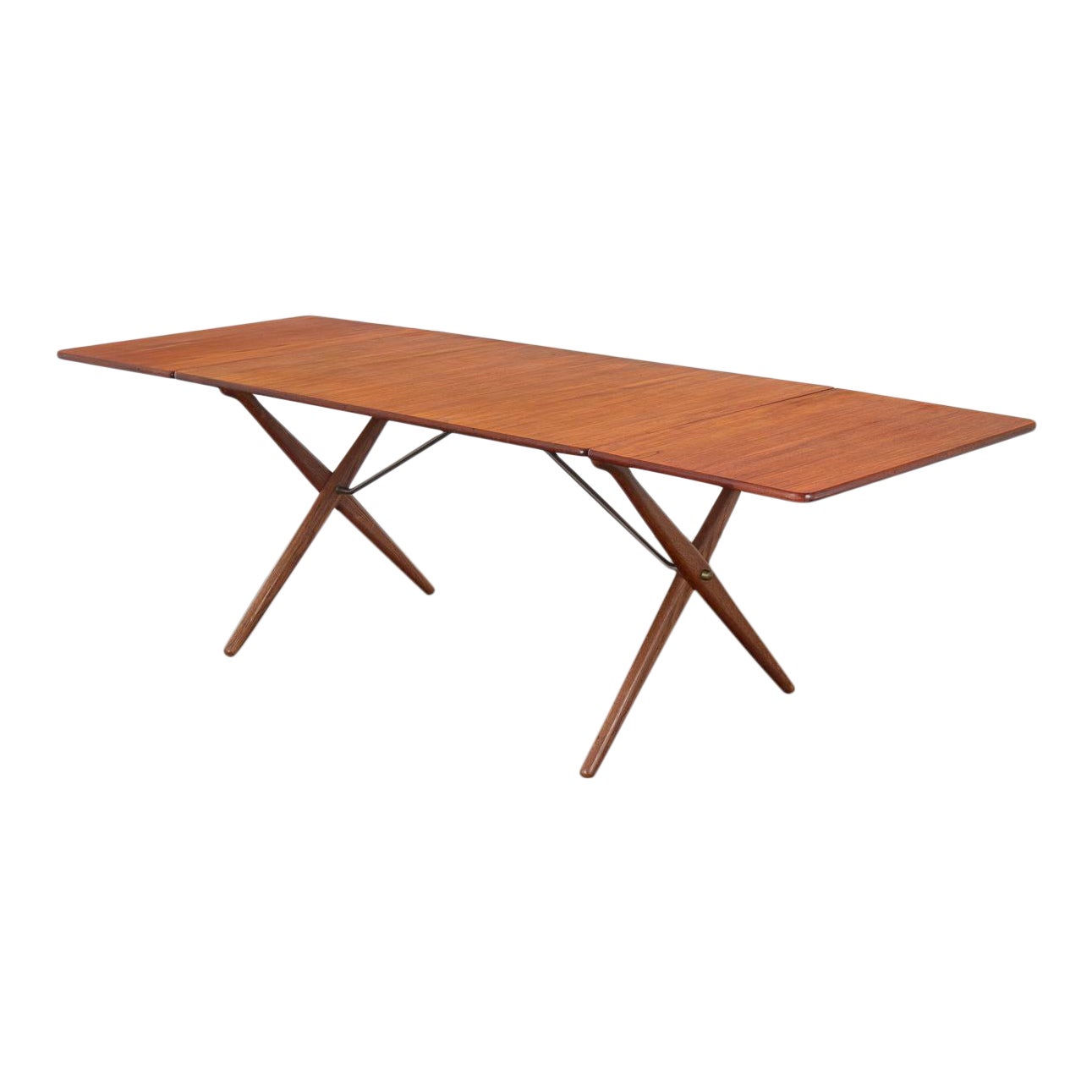 MidCentury Modern Hans J. Wegner Teak CrossLeg Dining Table Chairish
