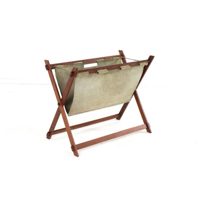 Vintage Folding Magazine Rack For Sale - Image 6 of 14