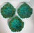 Turquoise Vintage Portuguese Majolica Leaf Plates – Set of 6 Turquoise & Green Glazed For Sale - Image 8 of 12