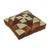 Vintage Patchwork Cushion with Diamond Pattern in Faux Leather, 1960s For Sale - Image 4 of 15