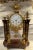 French Early 19th Century French Bronze & Red Marble Portico Mantel Clock by Lucin a Paris For Sale - Image 3 of 12