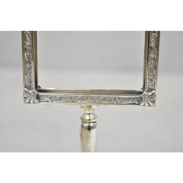 Vintage Charles S Beller Silver Plated Cigarette Holder Picture Frame W "B" Mono For Sale - Image 4 of 11