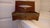 Traditional Country Elegant Parlor Piece: Solid Wood Hinged Lid, Gold Tone, Scalloped Walnut Ornamental Facial Tissue Box Napkin Holder Hotel Decor For Sale - Image 9 of 18
