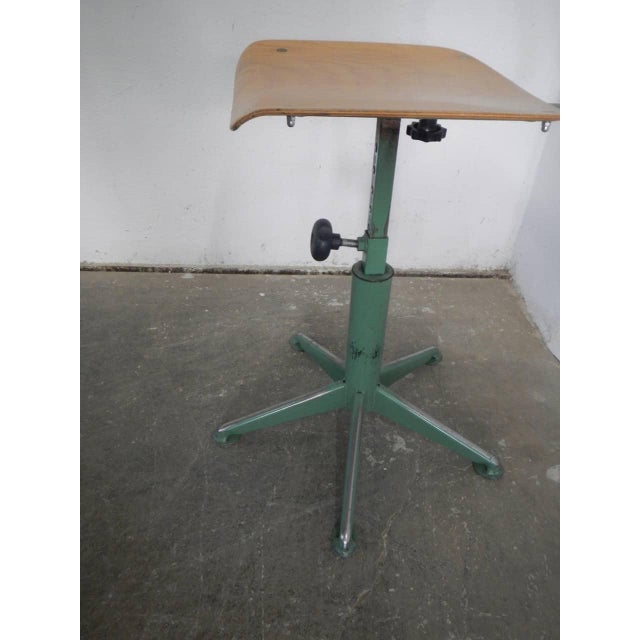 1970s Swivel Stool with Backrest, 1970 For Sale - Image 5 of 10