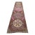 Brown 60s Geometric Design Turkish Kars Carpet Runner Rug For Sale
