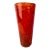 Henry Dean Mouth-Blown Red & Black Speckled Glass Vase, Signed For Sale
