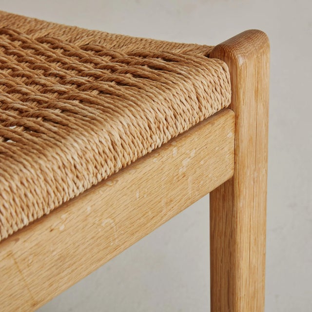 Wood + Woven Papercord Dining Chair by Kurt Østervig, Denmark 1960s - 3 Available For Sale - Image 12 of 12
