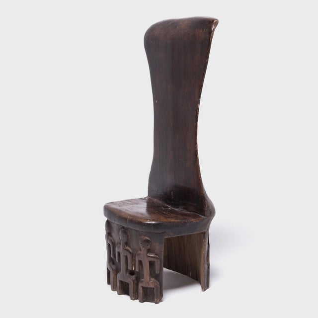 Tribal Miniature Baule Chair With Figures For Sale - Image 3 of 6