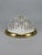 Mid-Century Modern Glass and Brass Flush Mount Light, 1960s For Sale - Image 4 of 5