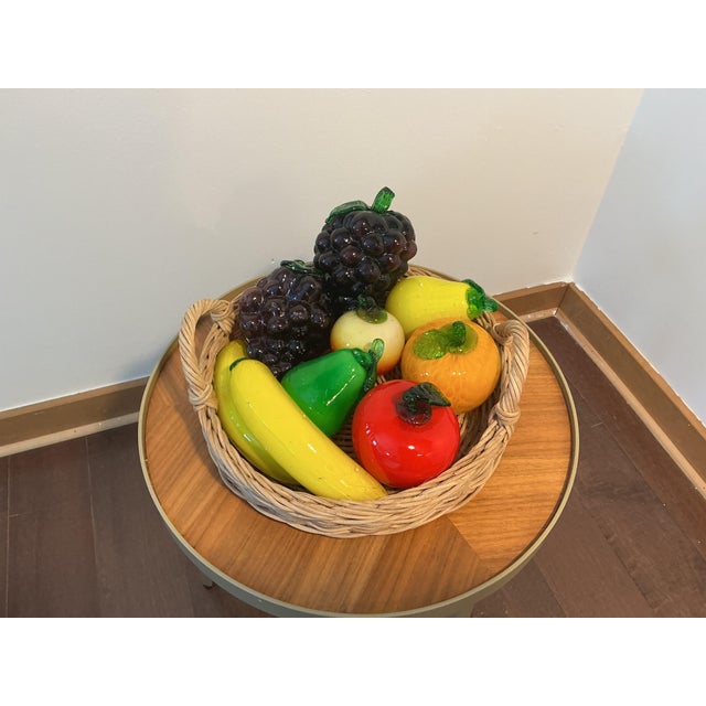 Vintage Italian Murano Style Hand Blown Glass Fruit For Sale - Image 14 of 16