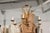 Gold Vintage 6-Light Italian Bulrush Toleware Chandelier For Sale - Image 8 of 12