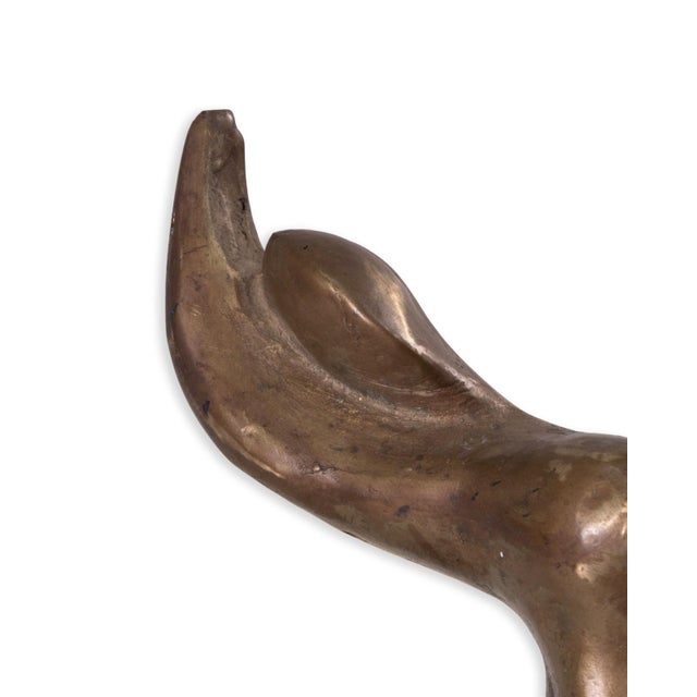 Richard Kozlow - Untitled (Abstract Figurative), 1996 Modernist Bronze Sculpture For Sale In Detroit - Image 6 of 7