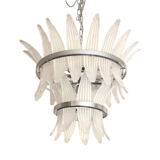 Sputnik Murano Glass Palmetta Chandelier from Simoeng For Sale