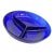 Cobalt Blue Glass Relish Dish Round 3 Compartment Sectioned Serving Bowl 4907b For Sale