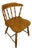 High End Vintage Solid Hard Rock Maple Colonial Early American Pub Style Side Chair For Sale