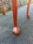 Early 21st Century Flame Mahogany Ball and Claw End Table For Sale - Image 4 of 7