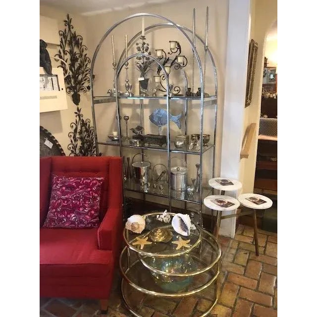 1970s Milo Baughman Style Chrome Etagere For Sale - Image 11 of 12
