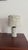 Contemporary Handmade Ceramic Table Lamp With Textured Stoneware Surface in White Color For Sale - Image 3 of 7