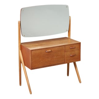 Dressing Table in Teak and Oak from Ølholm Møbelfabrik, 1950s For Sale