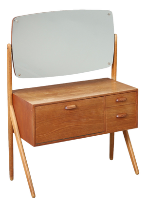 Dressing Table in Teak and Oak from Ølholm Møbelfabrik, 1950s