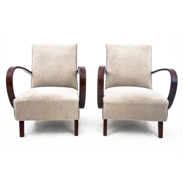 Vintage Art Deco Chairs by J. Halabala, 1930s, Set of 2 For Sale - Image 12 of 15