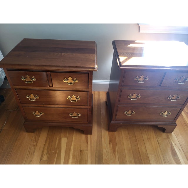 L. & J.G. Stickley, Inc. Stickley Pair of Nightstands For Sale - Image 4 of 11