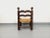 Vintage Brutalist Low Chair in Wood and Straw by Charles Dudouyt, 1940s For Sale - Image 6 of 13