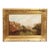 Oil Painting of a Canal Scene with Boats and Pedestrians from Late 19th Century For Sale