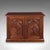 This is an antique Gothic Revival side cabinet. An English, pitch pine his & hers storage cupboard or bookcase, dating to...