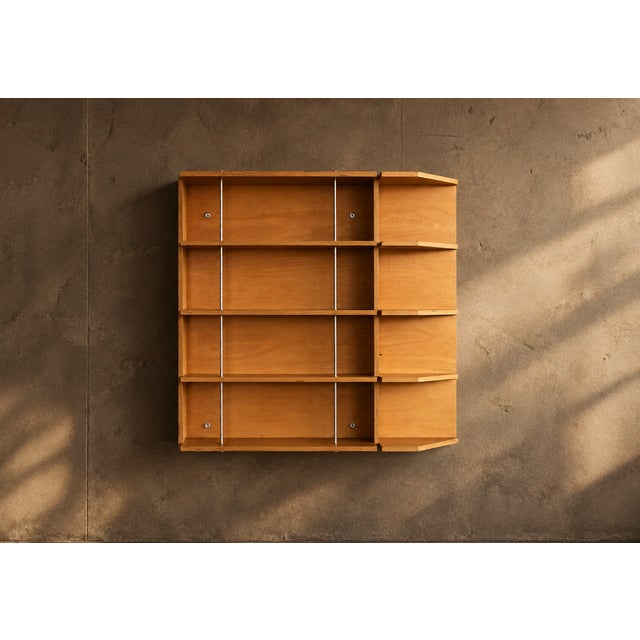 Vintage Wall-Mounted Bookcase, 1980s For Sale - Image 9 of 9