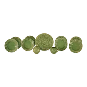 Bordallo Pinheiro Majolica Dessert Service, Circa 2000