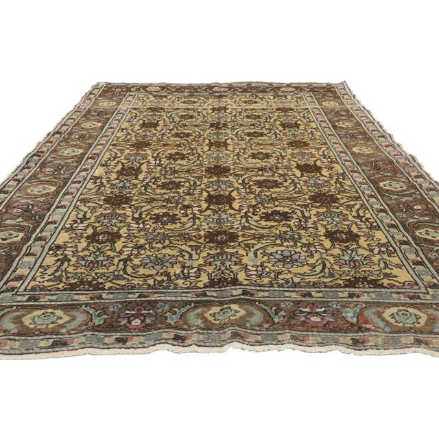 Traditional Vintage Turkish Oushak Rug - 05'03 X 09'07 For Sale - Image 3 of 9