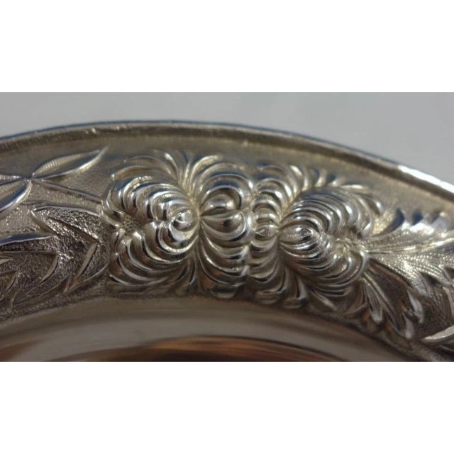 Vintage S Kirk & Son Sterling Silver Repousse Compote #436 - Not Weighted For Sale - Image 4 of 8