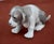 Vintage Lladro Porcelain Beagle Puppy Dog Figurine Grey White Glossy Spain Retir For Sale - Image 9 of 15