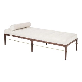 Linear Daybed in Special Walnut Series 72 by Stamford Modern For Sale