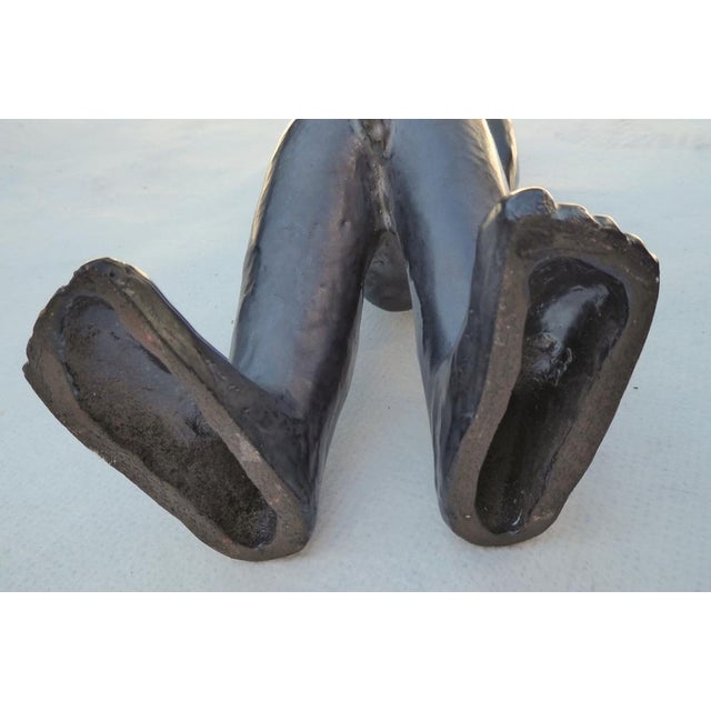 Ceramic Boy Sculpture attributed to Elie Van Damme for Perignem, 1960s For Sale - Image 14 of 15