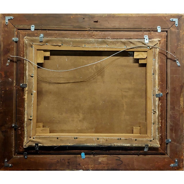 Young Woman Playful in Bed -19th Century Oil Painting For Sale - Image 11 of 12