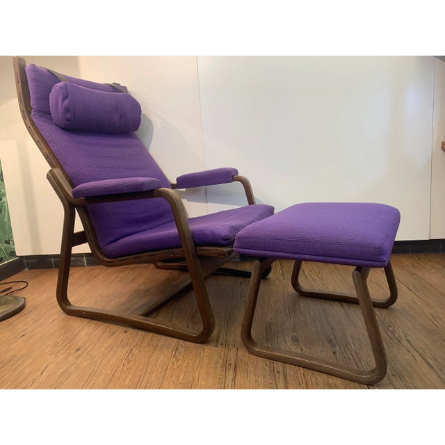 Mid-Century Modern Lounge Chair with Ottoman by Ditte & Adrian Heath for France & Søn / France & Daverkosen, 1970s For Sale - Image 3 of 18