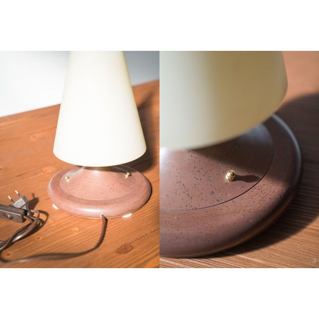 Vintage Brass and Glass Table Lamp, 1970s For Sale - Image 4 of 7