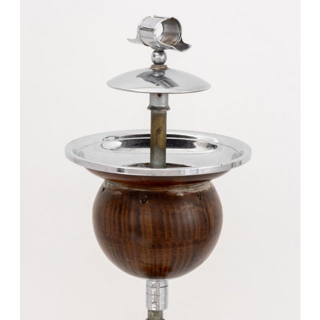 Art Deco Art Deco Belmet "Rollodor" Self-Leveling Rolling Walnut Ashtray, Circa 1930 For Sale - Image 3 of 11