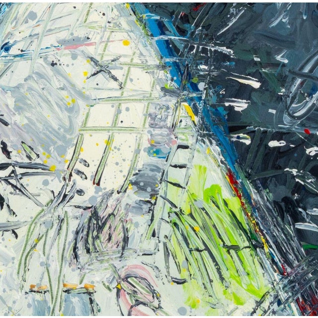 Elfi Schuselka (Austrian, b. 1940), Abstract Composition, Oil on Canvas, apparently unsigned, stamped "Studio Elfi...