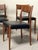 Set of 6 vintage Scandinavian chairs from the 1960s. The design is clean, linear, yet very interesting. Teak frame with...